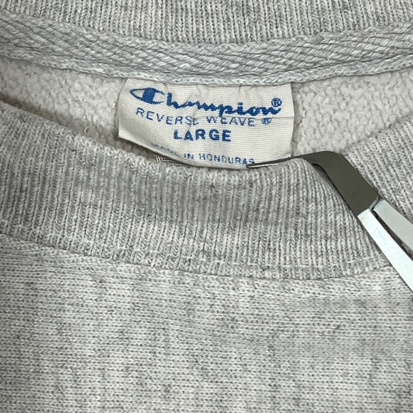 Champion Reverse Weave Virginia Tech Hokies Vintage Crewneck Sweatshirt Gray L - Picture 4 of 8